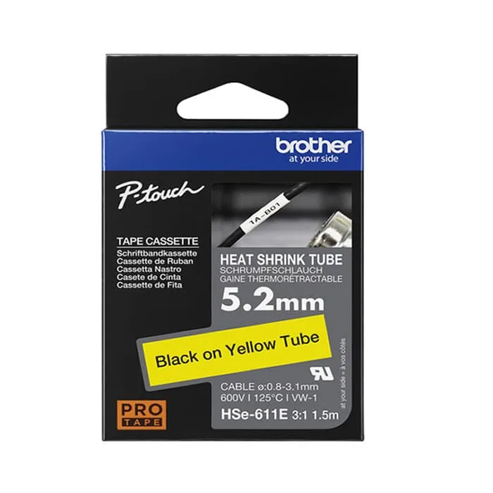  Brother P-Touch HSE-611E Etiket Şerit