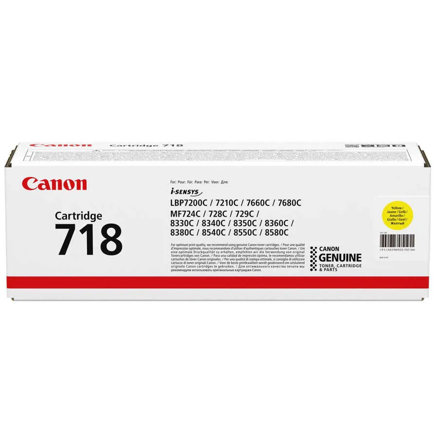 Canon CRG-718Y Sarı Toner   MF8300 2659B002