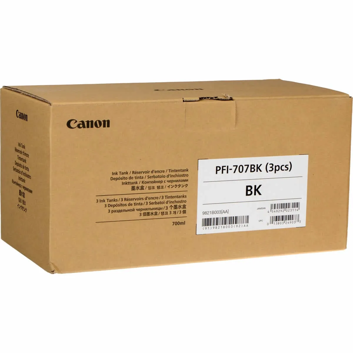 Canon PFI-707BK (3LÜ) Siyah Kartuş