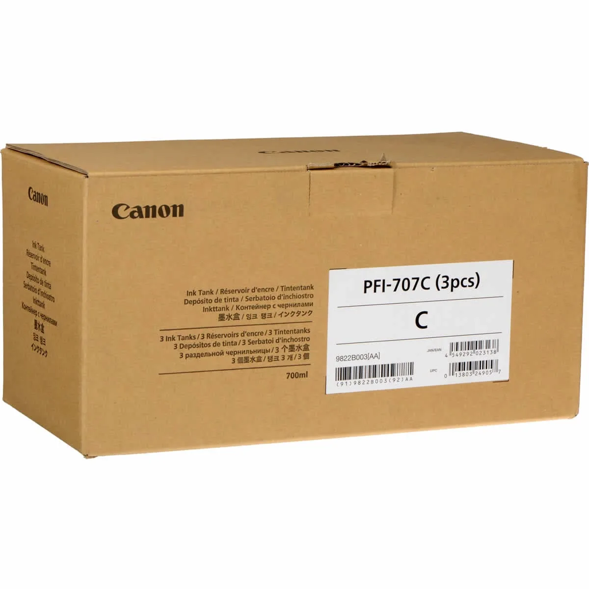 Canon PFI-707C (3LÜ) Mavi Kartuş